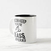 ガラス保のスリッパクールギフト ツートーンマグカップ (正面左)