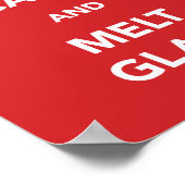 ガラス保の溶融と静穏 ポスター (角)