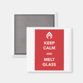 ガラス保の溶融と静穏 マグネット (正面/裏面)