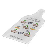 ガラス切り板タマネギにんにくスープ私たちが属している カッティングボード (角)