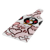 ガラス切り板バレンタインデペンギン カッティングボード (角)