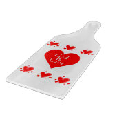 ガラス切り板バレンタインデー神は愛 カッティングボード (角)