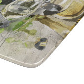 ガラス切り板木樽ワインブドウ カッティングボード (角)