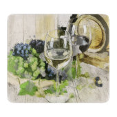 ガラス切り板木樽ワインブドウ カッティングボード (正面)