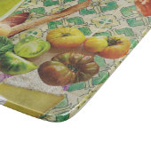 ガラス切削板グリーンメキシカンタイル カッティングボード (角)