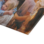 ガラス切断ボードあなたの2写真エッジプリント カッティングボード (角)