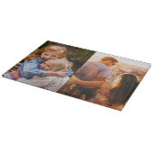 ガラス切断ボードあなたの2写真エッジプリント カッティングボード (角)