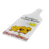 ガラス切断ボードイエローチックスフローラ カッティングボード (角)