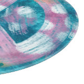 ガラス切断ボードビーチ航海のピースサイン カッティングボード (角)