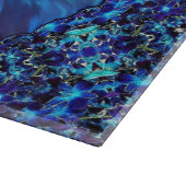 ガラス切断ボードブルーモルフォバタフライ カッティングボード (角)