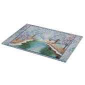 ガラス切断板の冬の反射 カッティングボード (角)