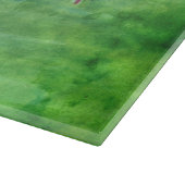 ガラス切断板ピンクフラミンゴ カッティングボード (角)