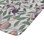 ガラス切断板：ウィリアム・モリス：ザクロ カッティングボード (角)