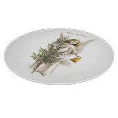 ガラス切断板：ビンテージクリスマスエンジェル カッティングボード (角)