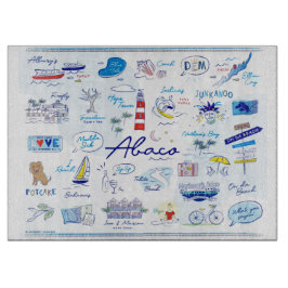 ガラス切断板- 「ホープタウンのABC」 カッティングボード