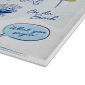 ガラス切断板- 「ホープタウンのABC」 カッティングボード (角)