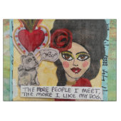 ガラス切断BOARD-THE私が会うより多くの人々 カッティングボード (正面)