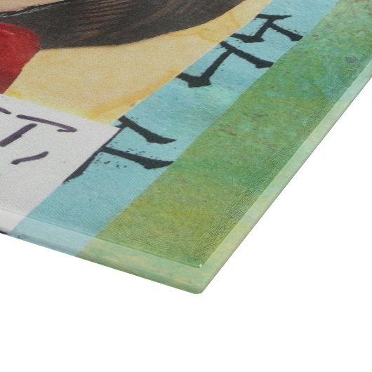 ガラス切断BOARD-THE私が会うより多くの人々 カッティングボード (角)