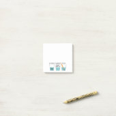 ガラス半分入ったおもしろいなミーム ポストイット (デスク上)