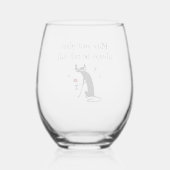 ガラス半熟ワイおもしろいントースト ステムなしワイングラス (裏面)