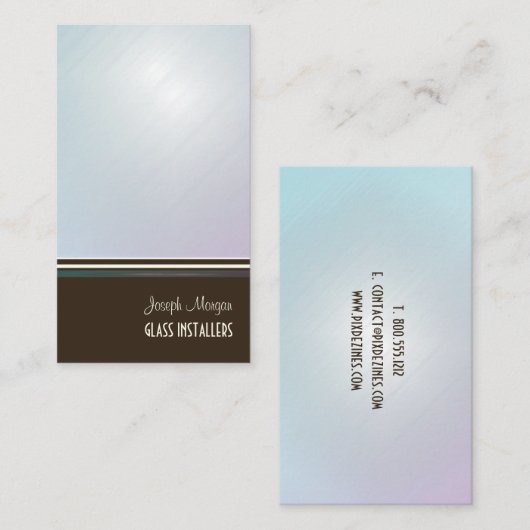 ガラス取り付け機、名刺 名刺 (正面/裏面)