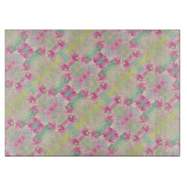 ガラス台所用切板ピンクリリー カッティングボード