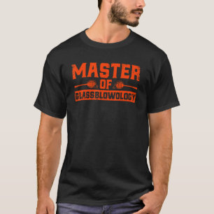 ガラス吹きガラスのマスター吹きガラス送風機 Tシャツ