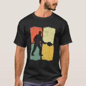 ガラス吹きガラス成形レトロガラス送風機ガラス Tシャツ (正面)