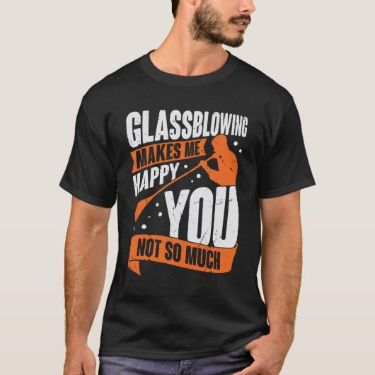 ガラス吹きジョブのGlassworker Glassblowerギフト Tシャツ (正面)