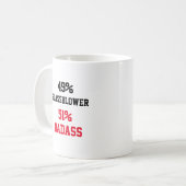 ガラス吹きバドル コーヒーマグカップ (正面左)
