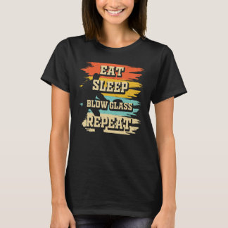 ガラス吹き用レトロヴィンテージ1 Tシャツ