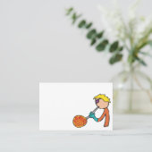 ガラス吹き 名刺 (スタンド正面)