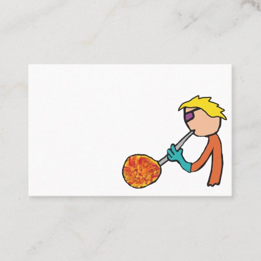 ガラス吹き 名刺 (正面)