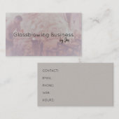 ガラス吹き 名刺 (正面/裏面)