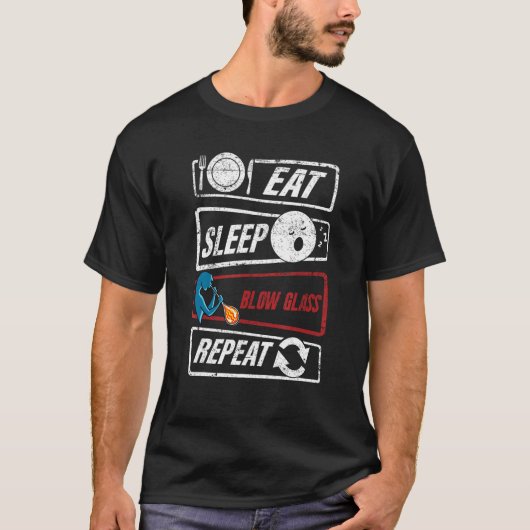 ガラス吹工具初級姿装置 Tシャツ (正面)