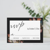 『ガラス器の花』（オランダの絵画）アンブロイジウス・ボスハールト1世 出欠カード (スタンド正面)