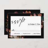 『ガラス器の花』（オランダの絵画）アンブロイジウス・ボスハールト1世 出欠カード (正面/裏面)