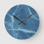 ガラス壁紙切れ ラウンド壁時計 (正面)