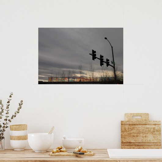 ガラス壁3 ポスター (キッチン)