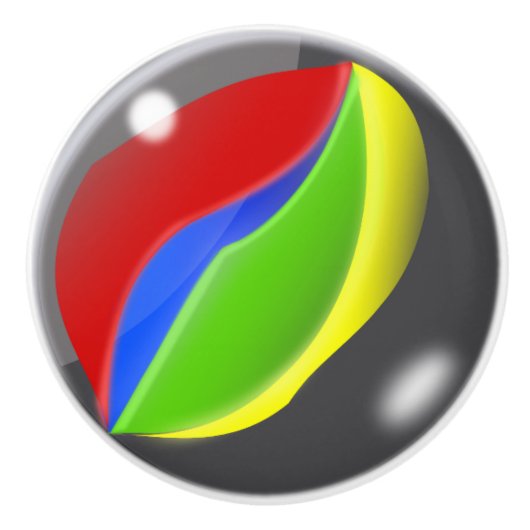 ガラス大理石 セラミックノブ (正面)