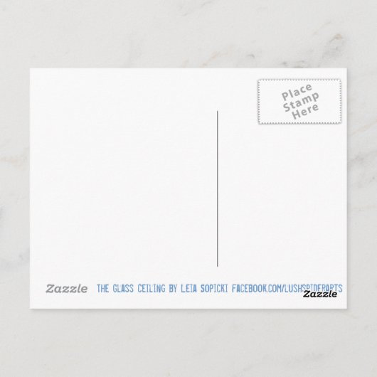 ガラス天井ファインアート撮影用はがき ポストカード (裏面)