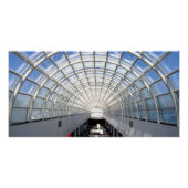 ガラス天井ブルースカイ天窓アート写真 ポスター (正面)