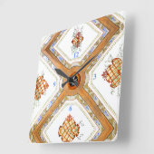 ガラス天井 スクエア壁時計 (傾斜)