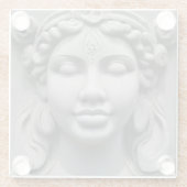 ガラス女神コースター ガラスコースター (裏面)