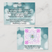 ガラス妖精の庭 名刺 (正面/裏面)