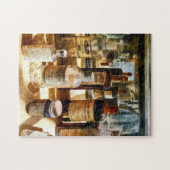 ガラス容器の薬のボトル ジグソーパズル (横)