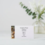 ガラス容器の薬のボトル 名刺 (スタンド正面)