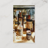 ガラス容器の薬のボトル 名刺 (裏面)