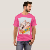 ガラス山グラフィック Tシャツ (正面フル)