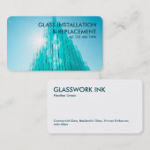ガラス工場 名刺 (正面/裏面)